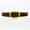 Heritage belt - Dark brown/gold