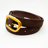 Heritage belt - Dark brown/gold