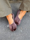 Ronia split toe ballerina - Dark brown