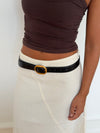 Classic belt - Black/gold