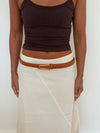 Luce belt - Brown/gold