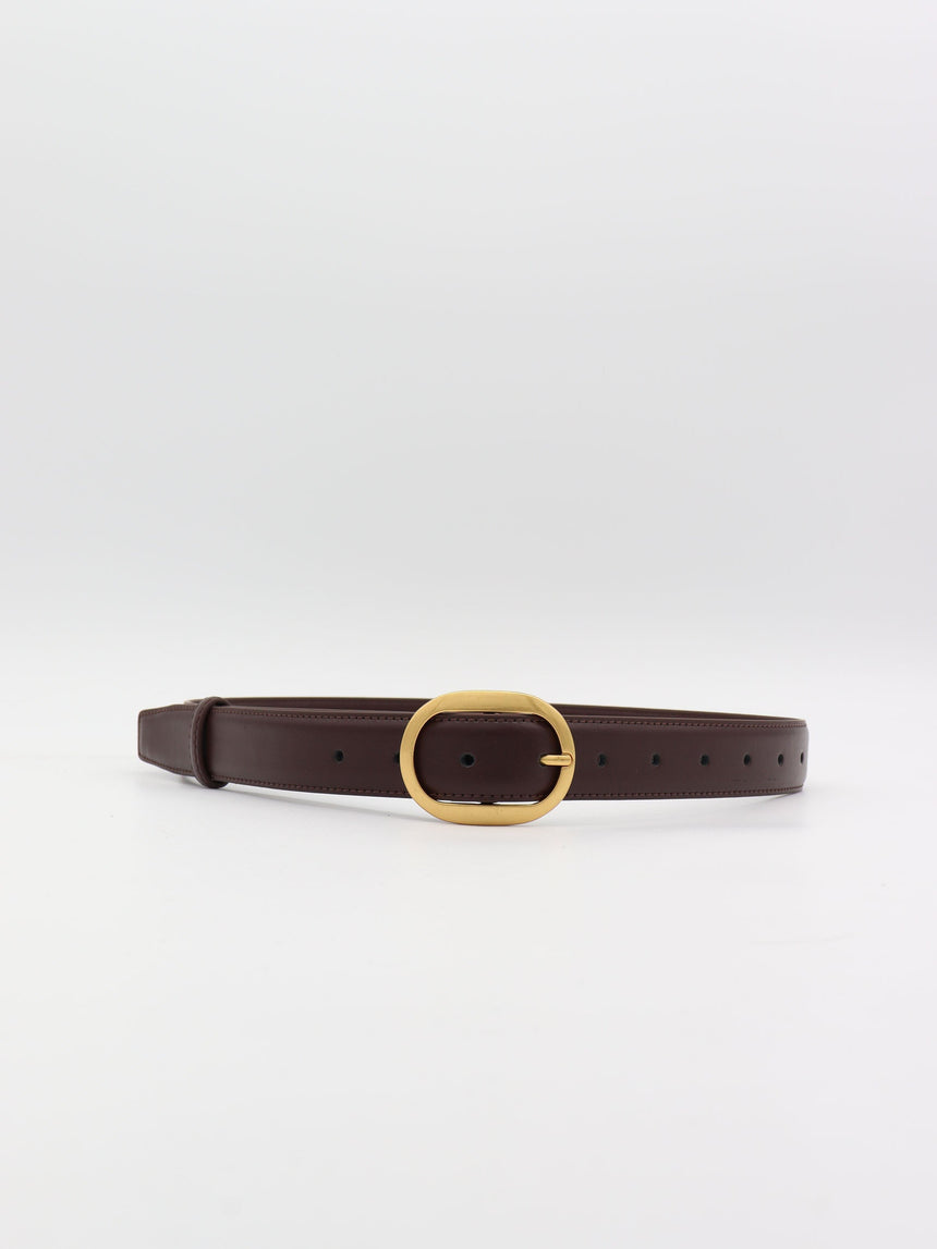 Pure belt – Dark brown/gold