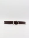 Noble belt – Dark brown/silver