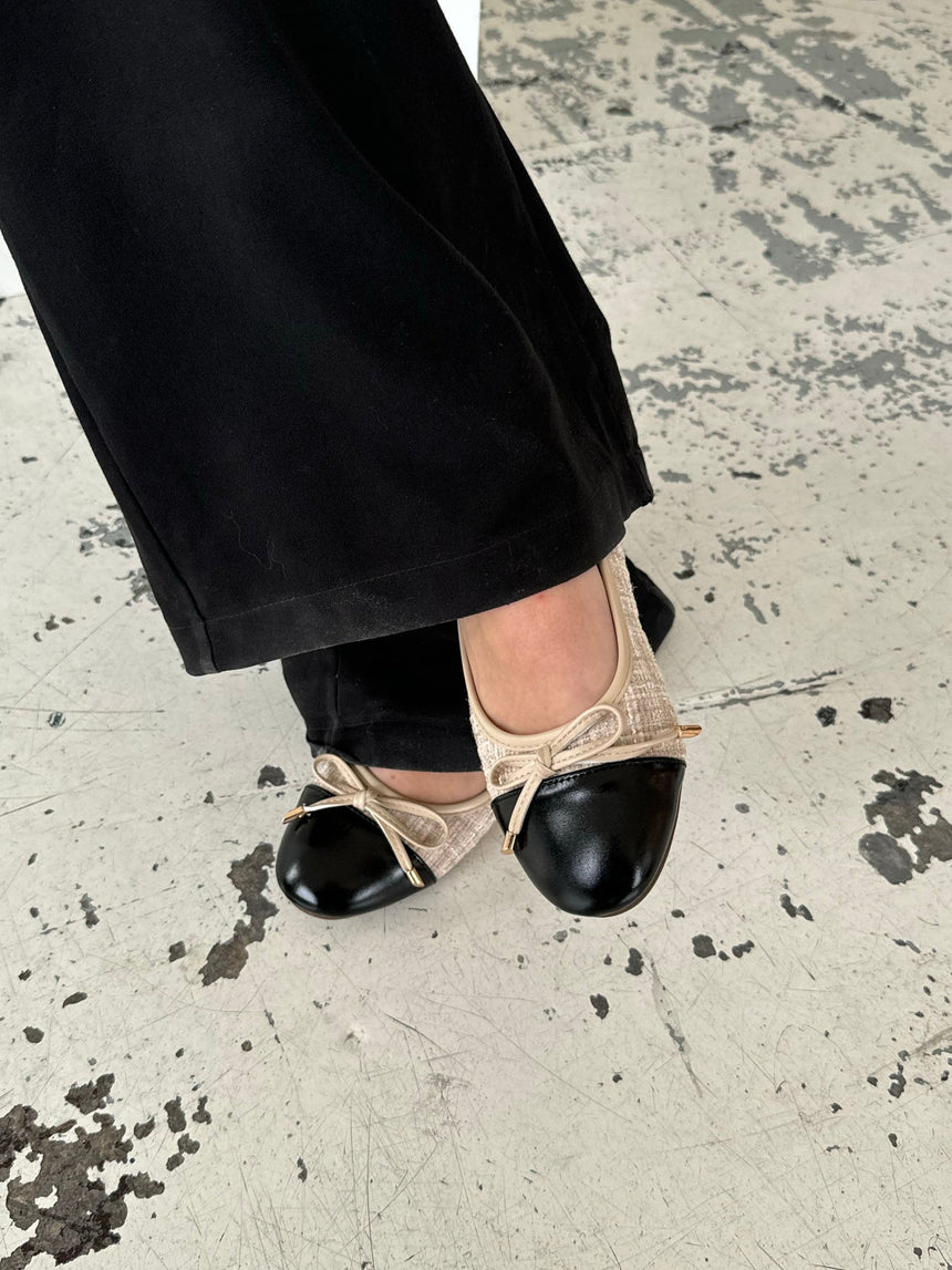 Cetinje ballet flats with bow - Beige