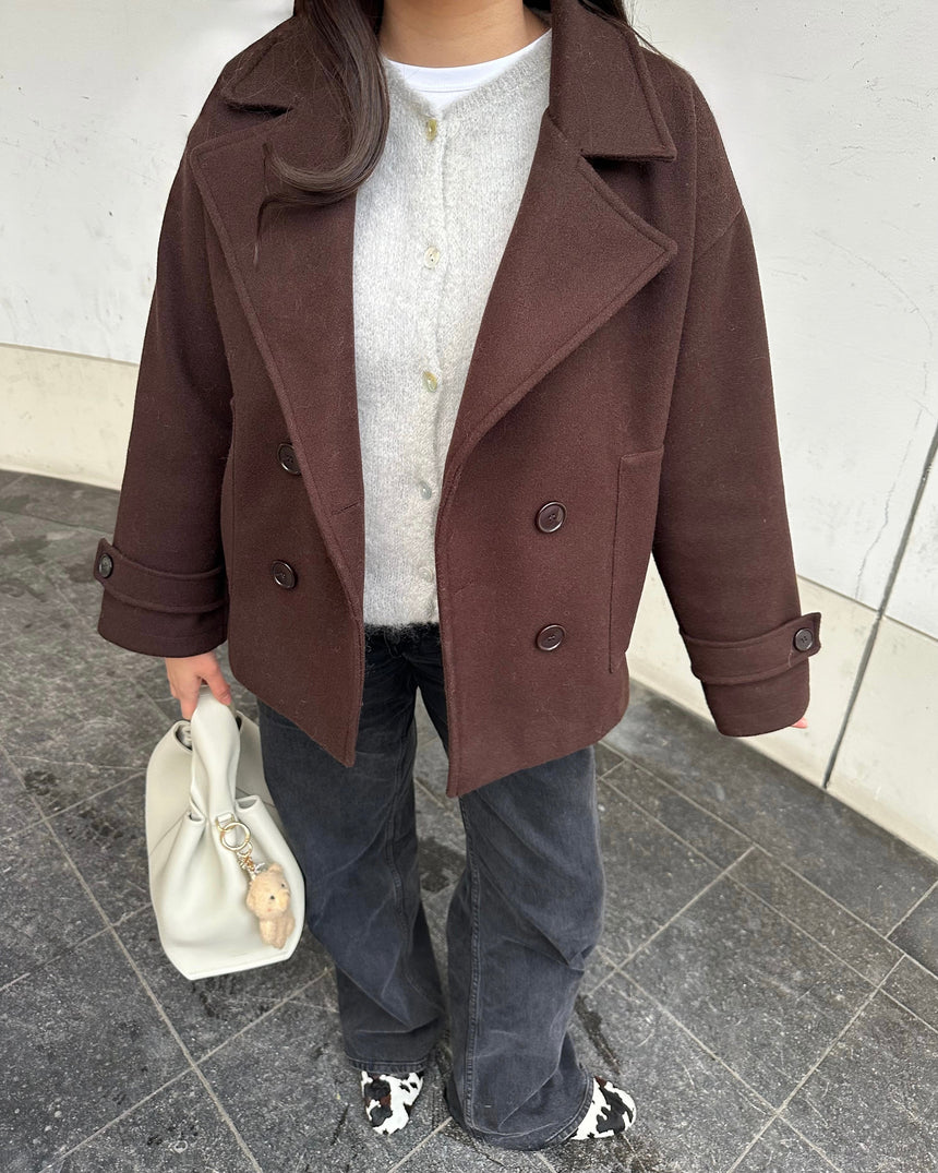 Ginalli coat - Dark brown