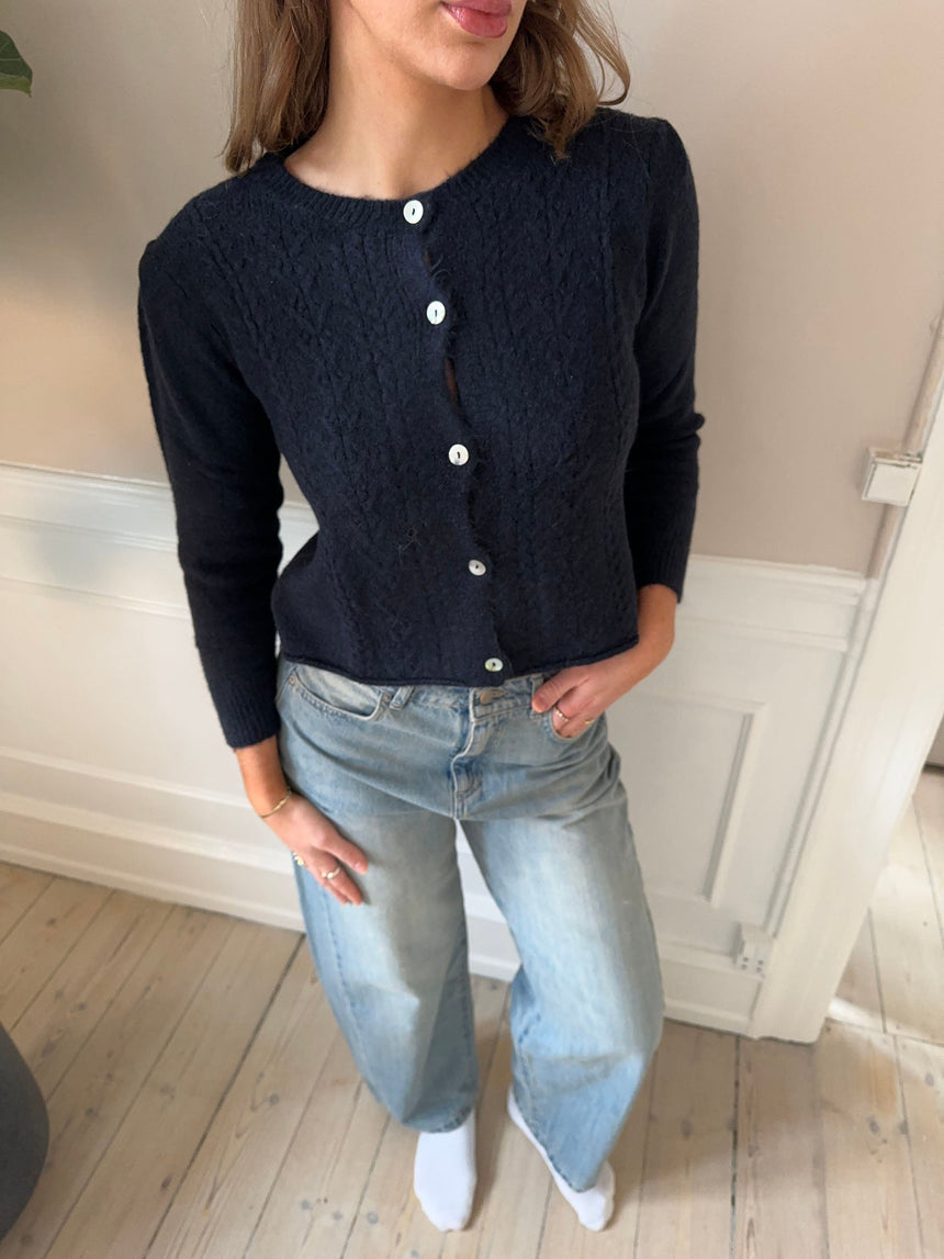 Cilla knitted cardigan - Navy
