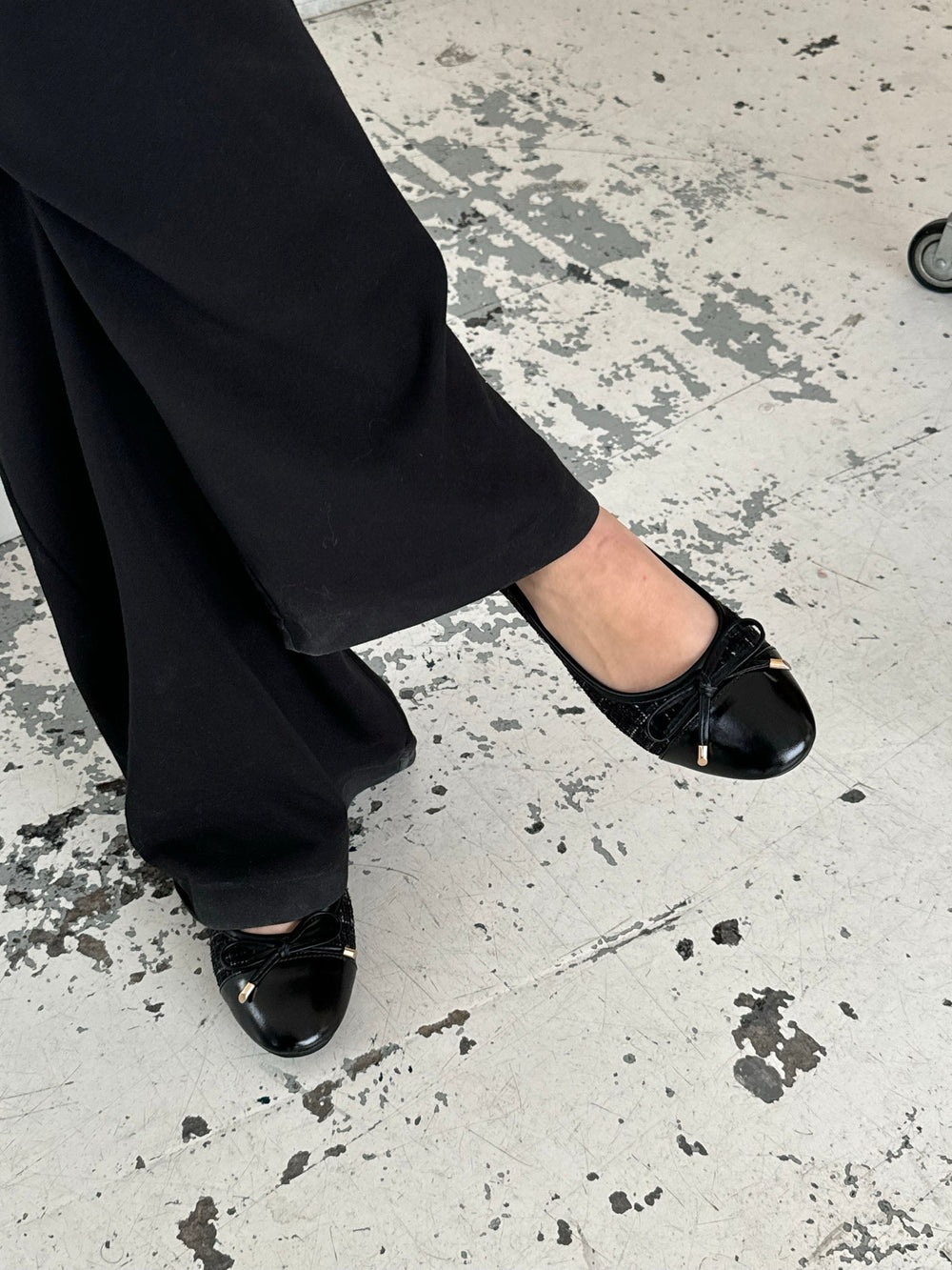 Cetinje ballet flats with bow - Black