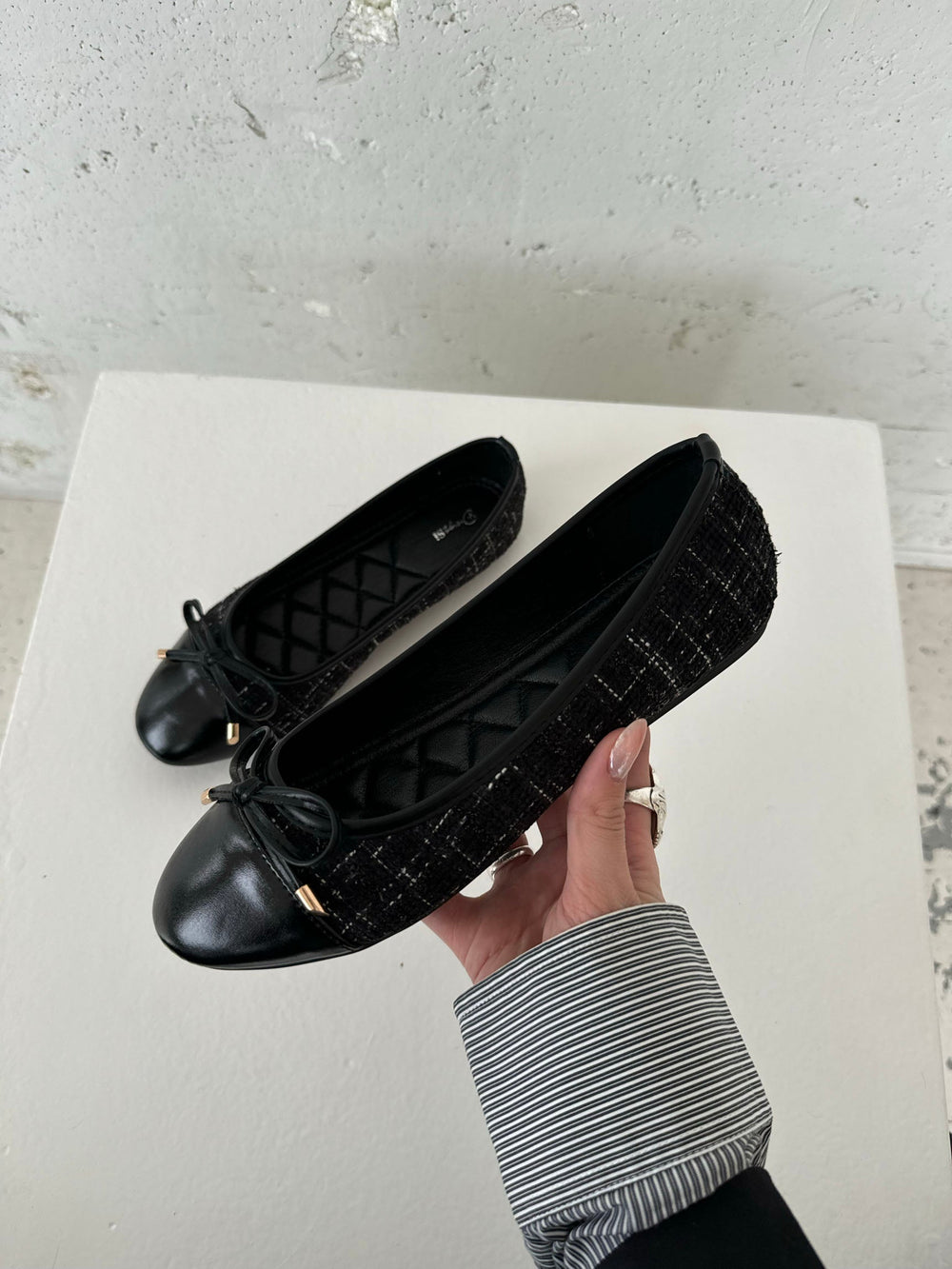 Cetinje ballet flats with bow - Black