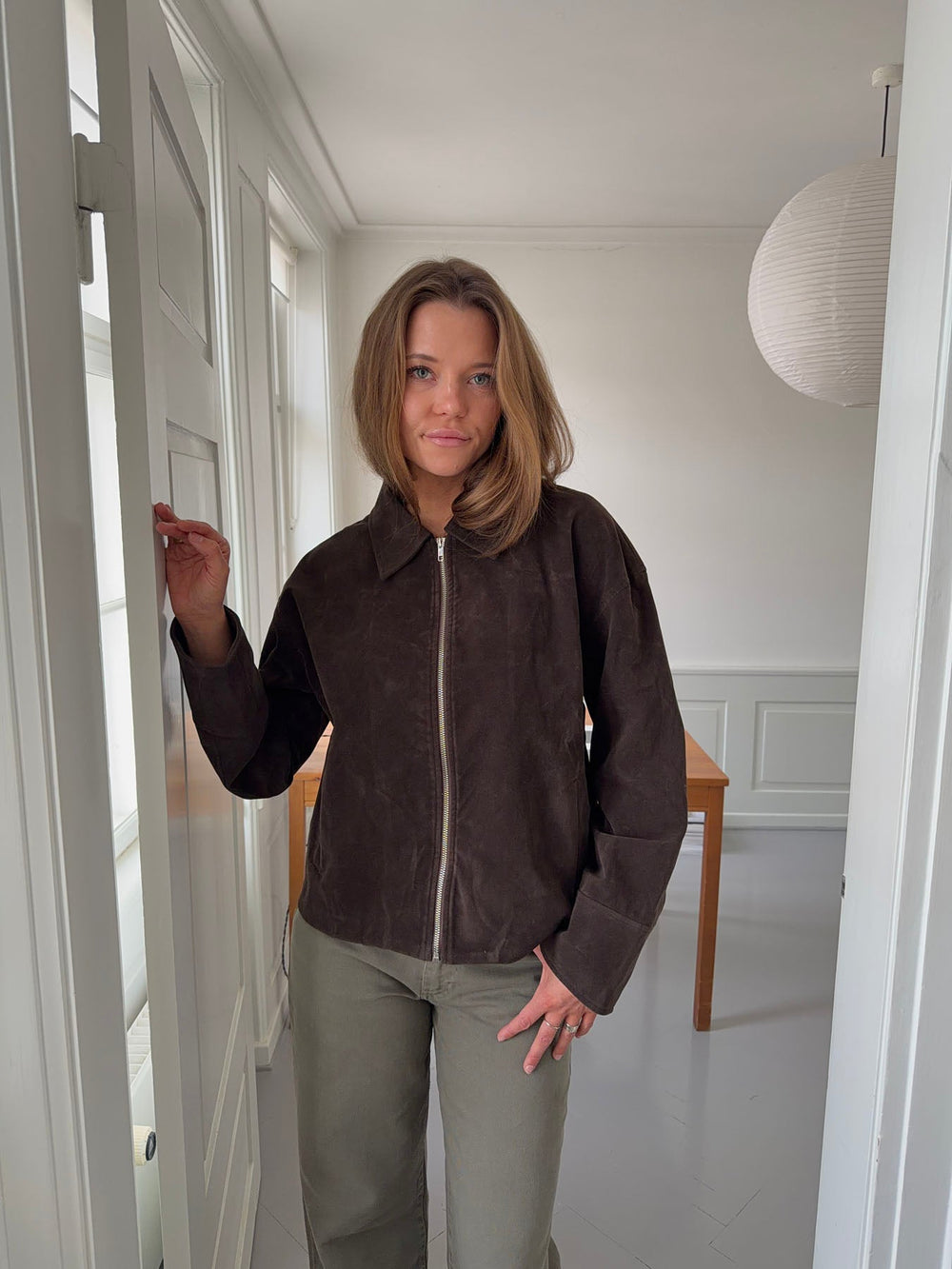 Dalila suede jacket - Brown