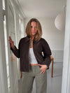 Dalila suede jacket - Brown