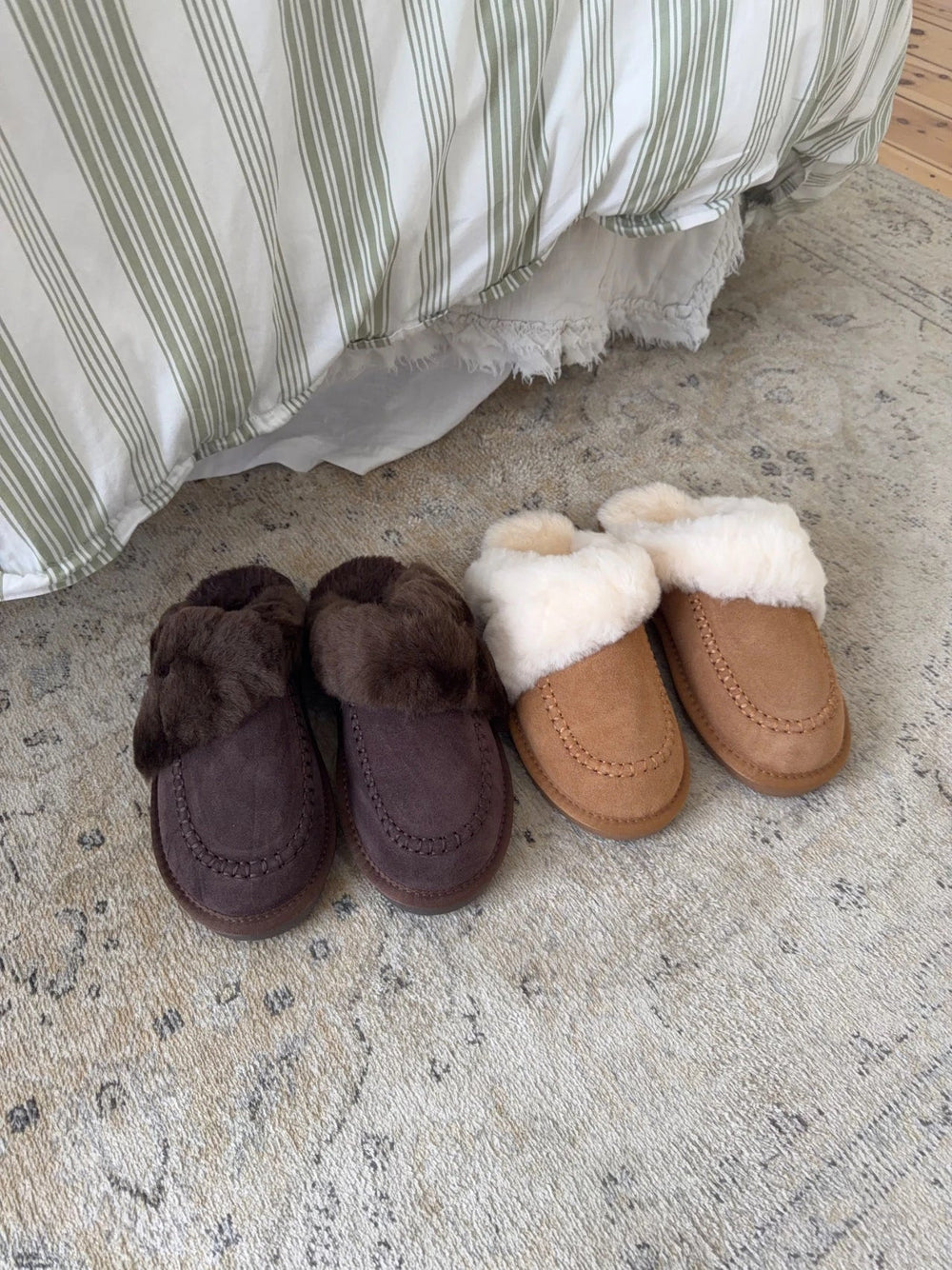 Davia Slippers - Dark brown