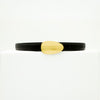 Sleek belt - Black/gold