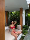 Eva bandeau bikini - Red