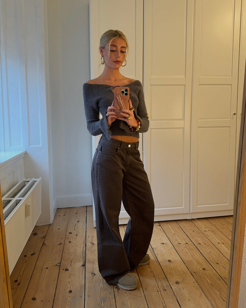 Audrey jeans - Dark brown