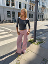 Floraline low waisted jeans - Dusty pink