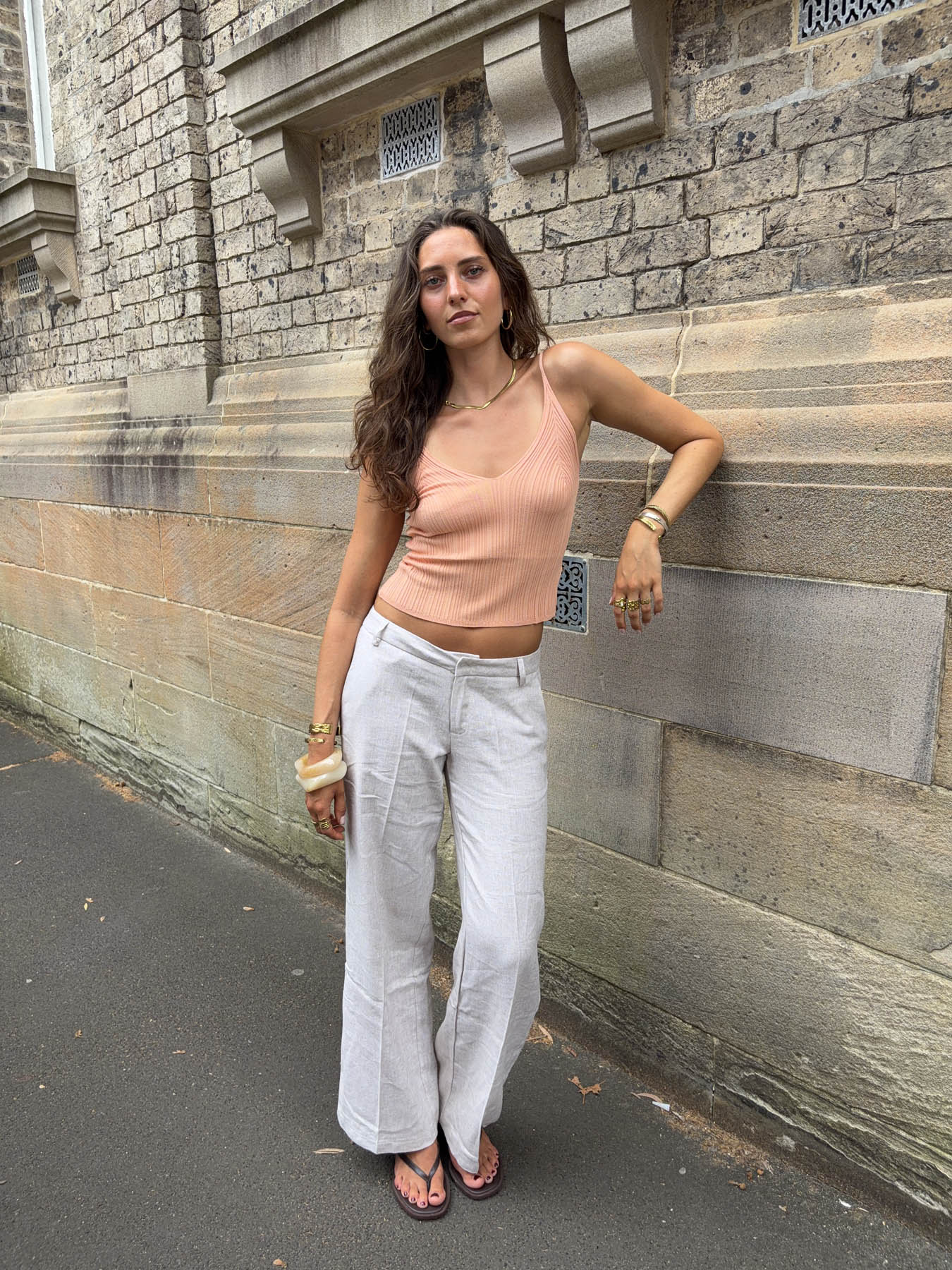 Herringbone_bukser_Beige_hvid_