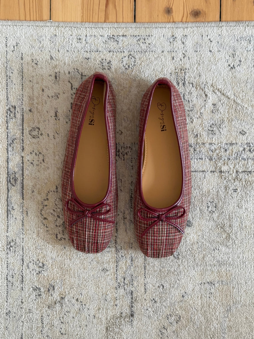 Manja ballerina with checkers - Red/white/green