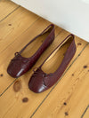 Tessa ballerina with bow - Brun
