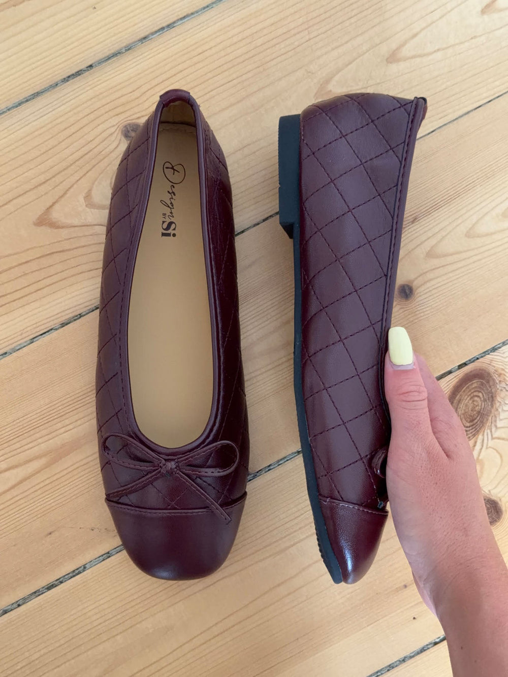 Tessa ballerina with bow - Brun