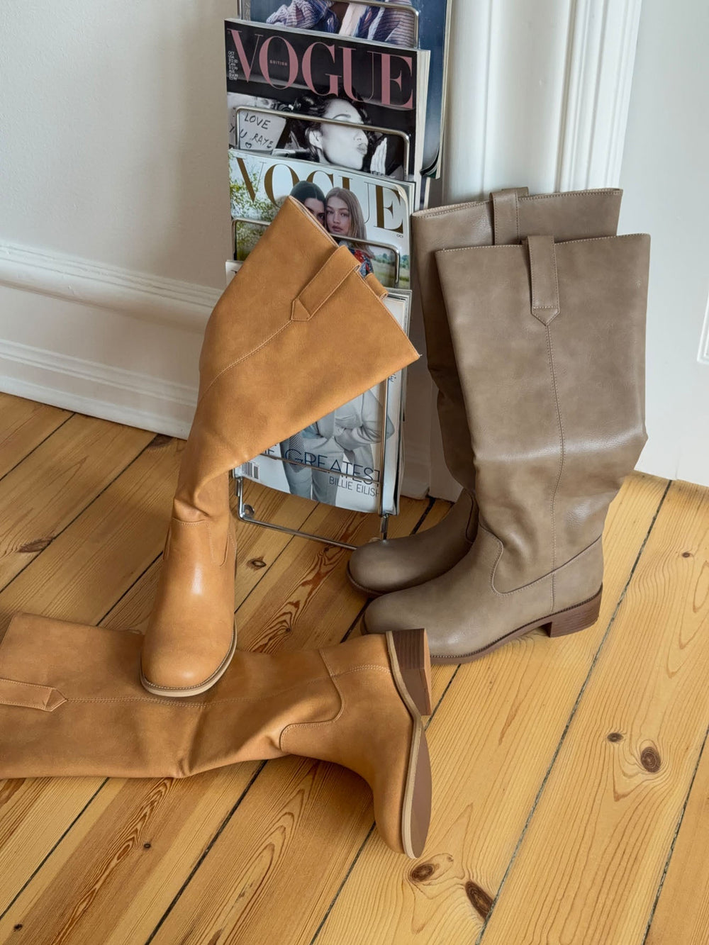 Justina tall boots - Taupe