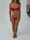 Eva bandeau bikini - Red