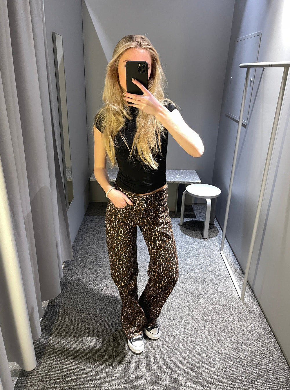 Leopard jeans – - Main Image