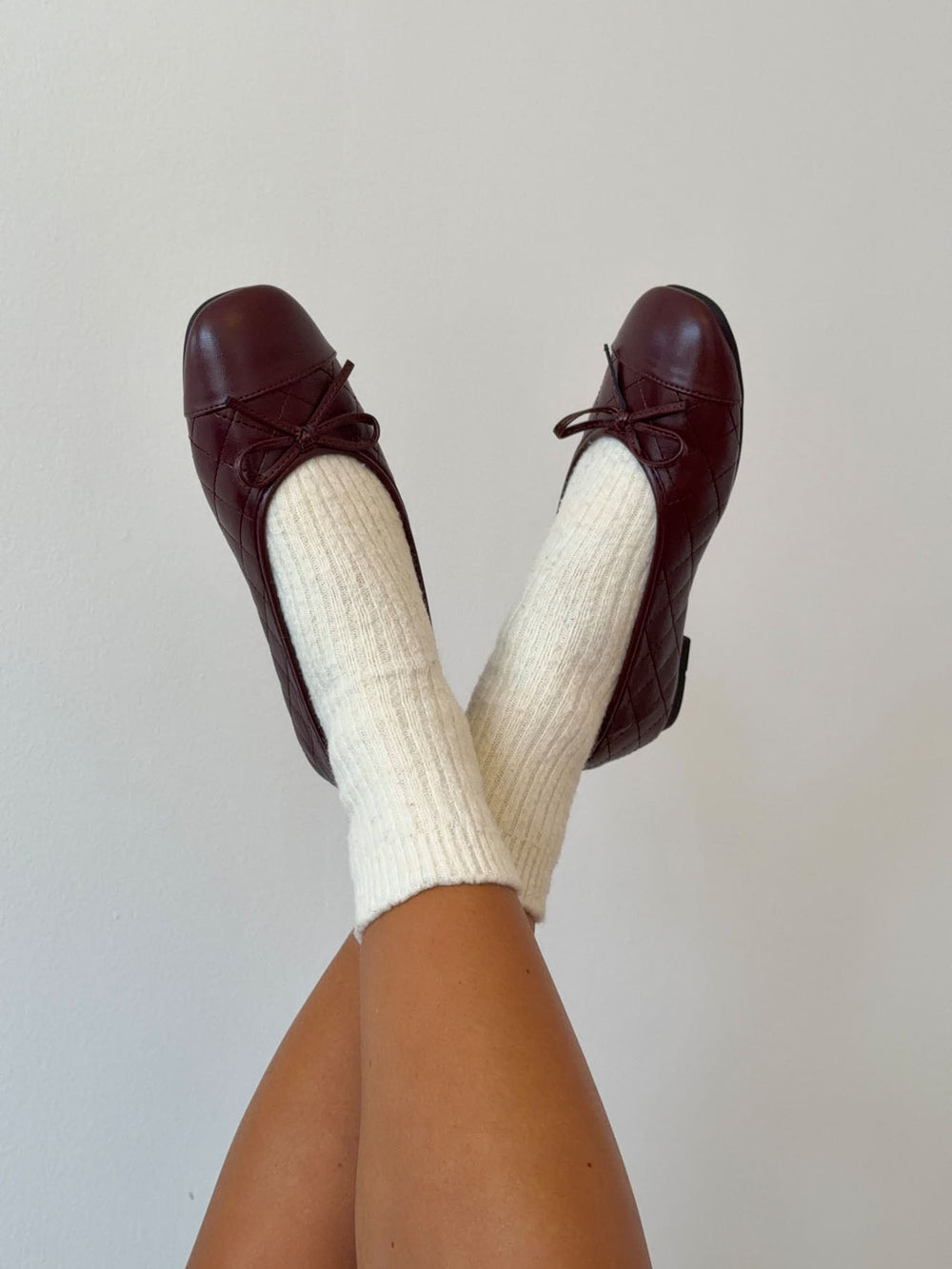 Tessa ballerina with bow - Brun