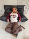 "Newport" blouse - White/burgundy