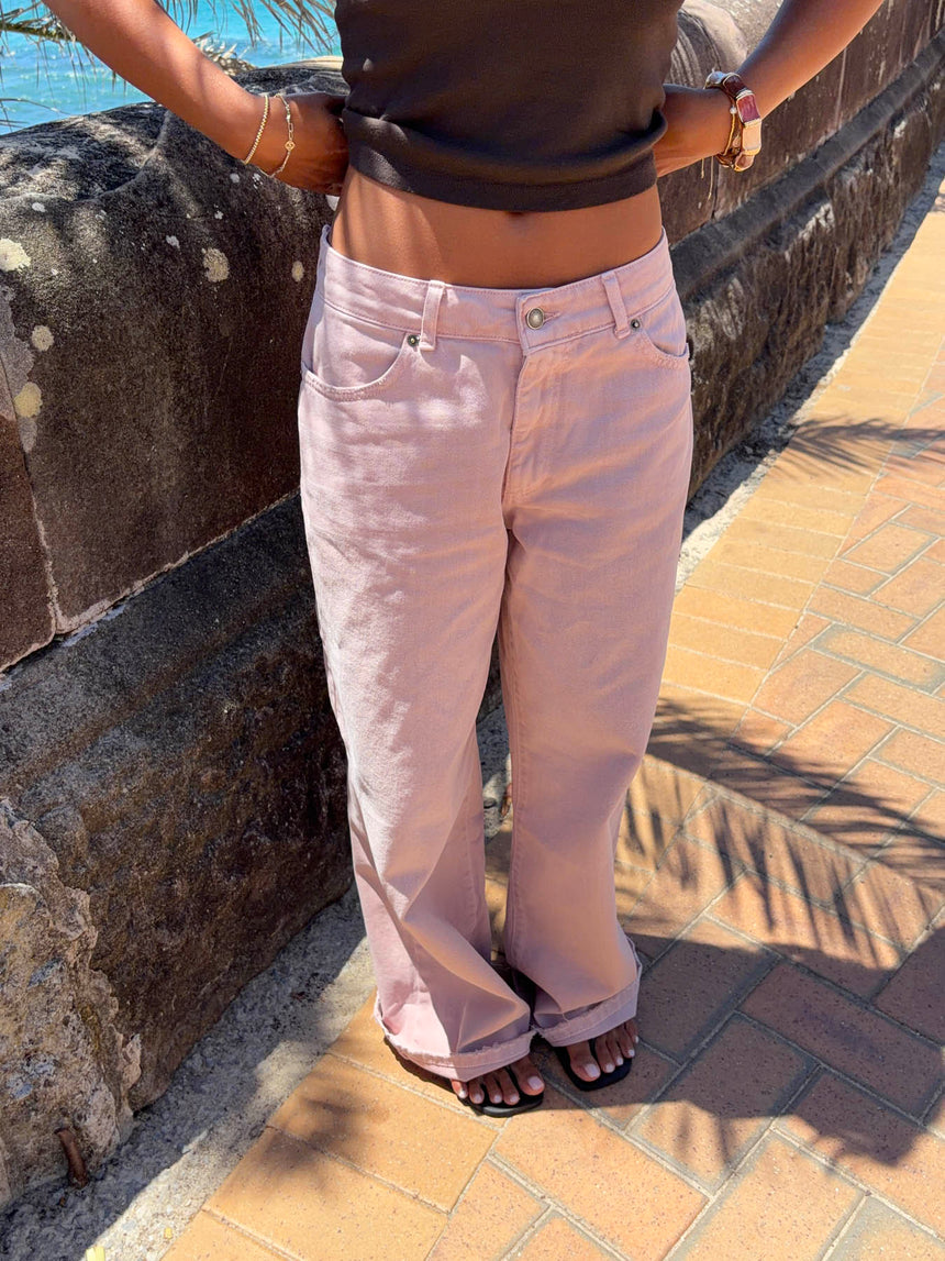 Audrey jeans - Dusty pink