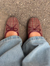 Manja ballerina with checkers - Red/white/green