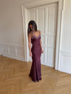 Vera satin dress - Purple