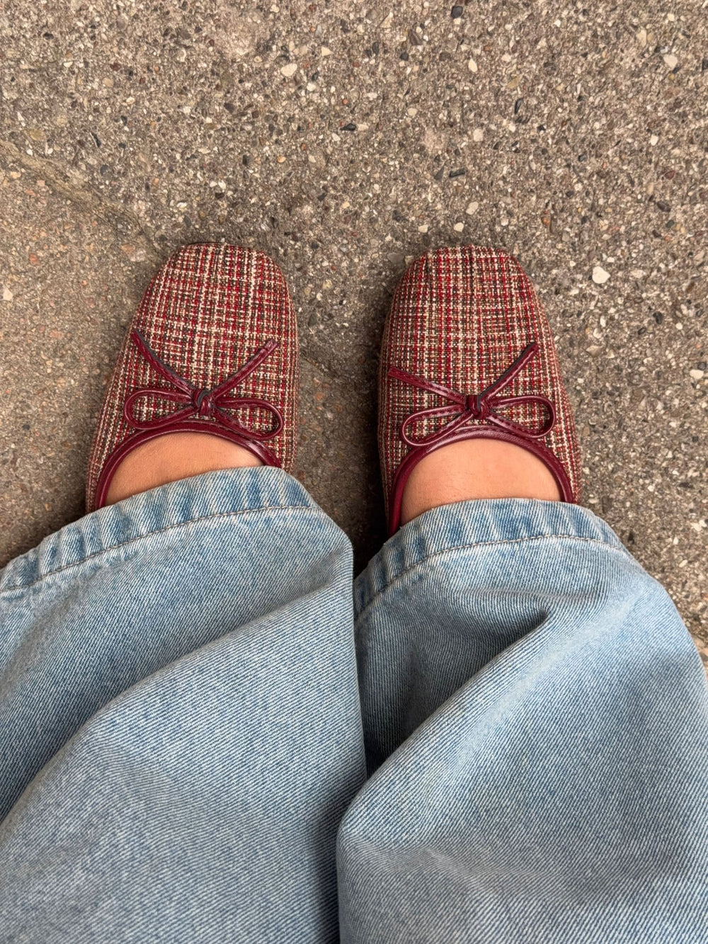 Manja ballerina with checkers - Red/white/green