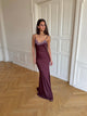 Vera satin dress - Purple