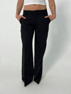 Britney low waisted suit pants - Black