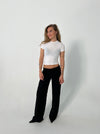 Britney low waisted suit pants - Black