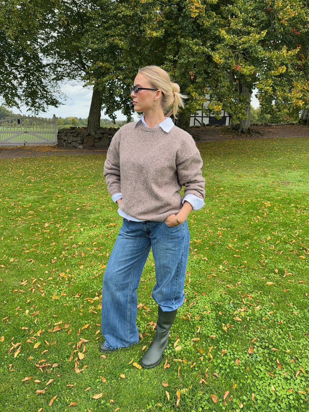 Orla knit blouse - Taupe