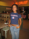 "France" baby tee - Navy