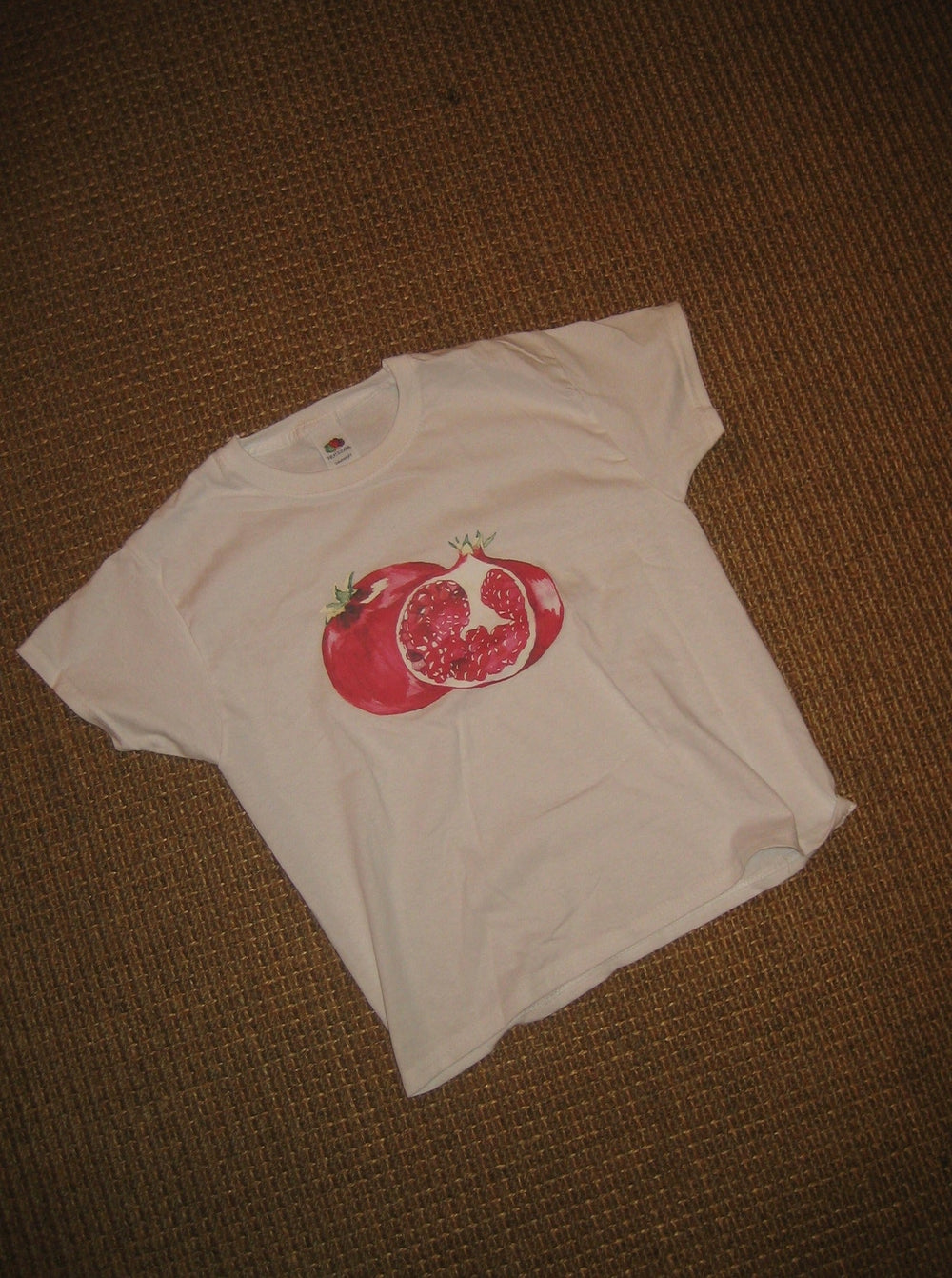 "Pomegranate" baby tee - White
