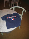 "France" baby tee - Navy