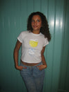 "La dolca vita" baby tee - White