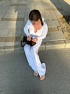 Kaya pointelle pants - White