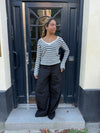 Leona knit - grey and beige