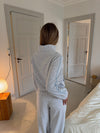 Tavela sweat jacket - Light grey/blue