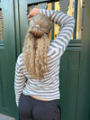Leona knit - grey and beige