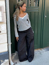 Leona knit - grey and beige
