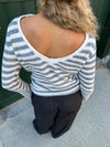 Leona knit - grey and beige