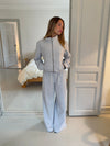Beva sweatpants - Light grey/Blue