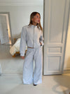 Beva sweatpants - Light grey/Blue