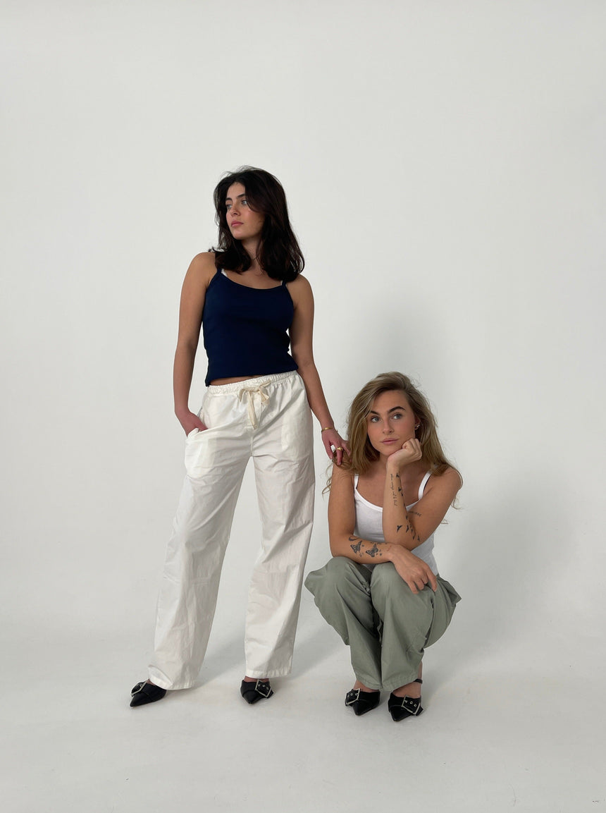 Thora straight pants - off white