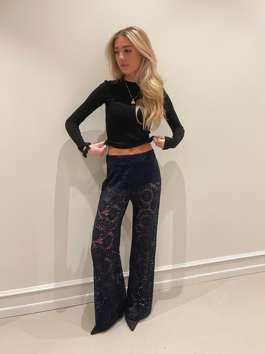 Marla lace pants - Navy